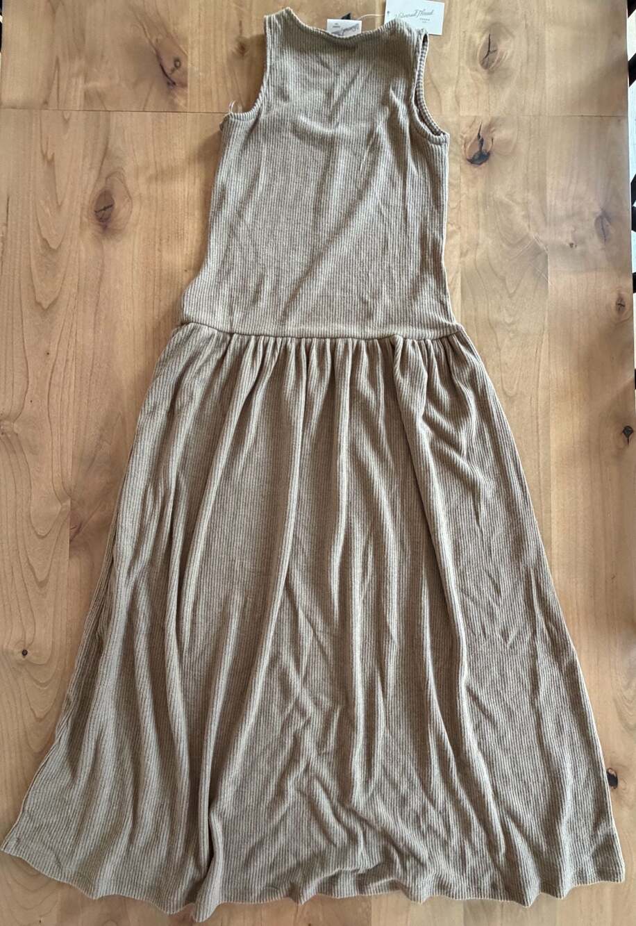 Universal Thread Women's Ribbed Drop Waist Midi Dress Brown Size XS - Picture 8 of 8